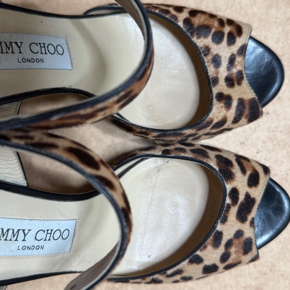 Jimmy Choo  Leopard print Heels  39 1/2 - Picture 6 of 10